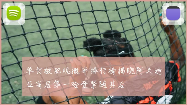 单打被犯规概率排行榜揭晓阿夫迪亚高居第一哈登紧随其后